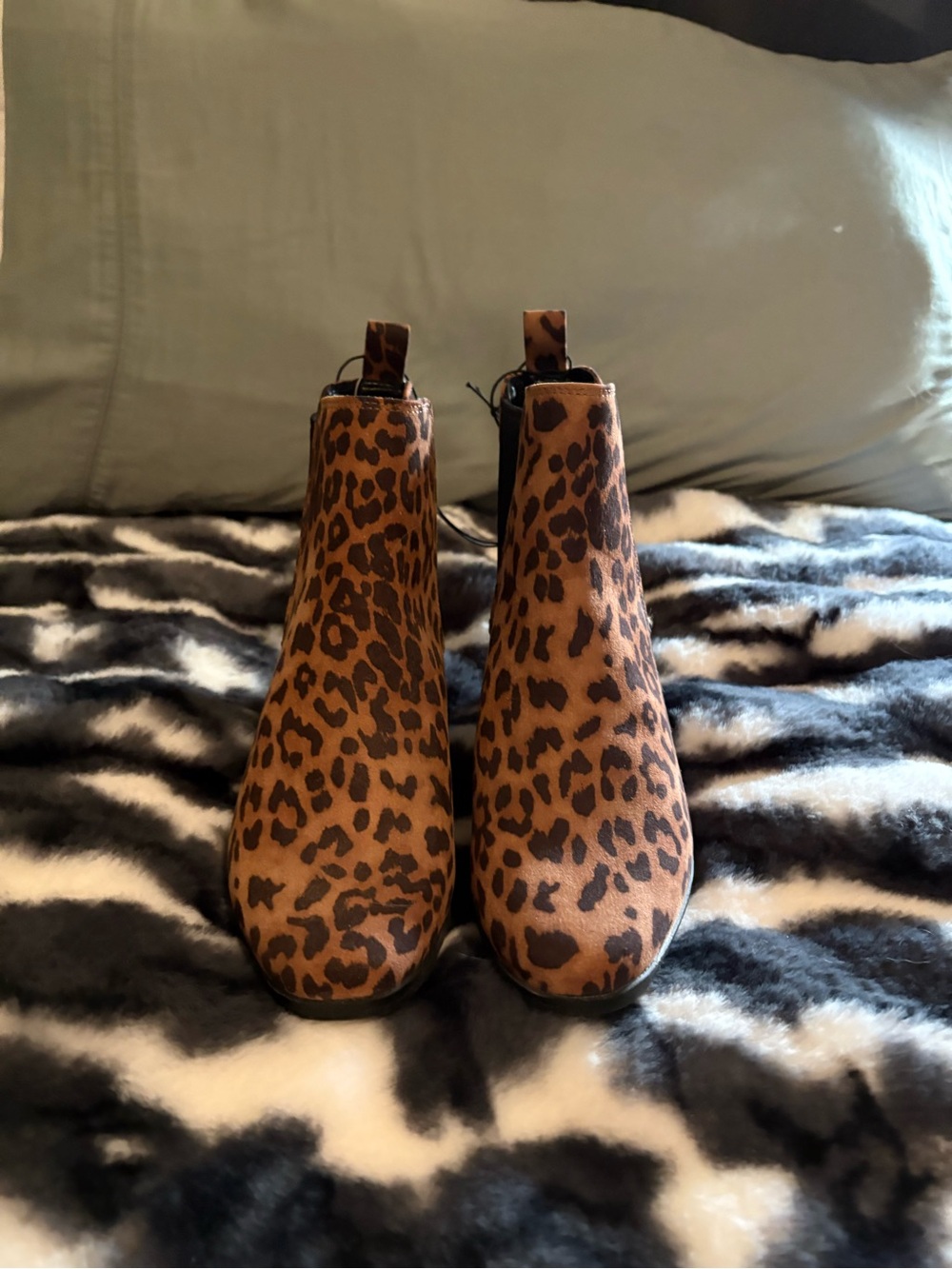 Leopard Bootie Size 6.5